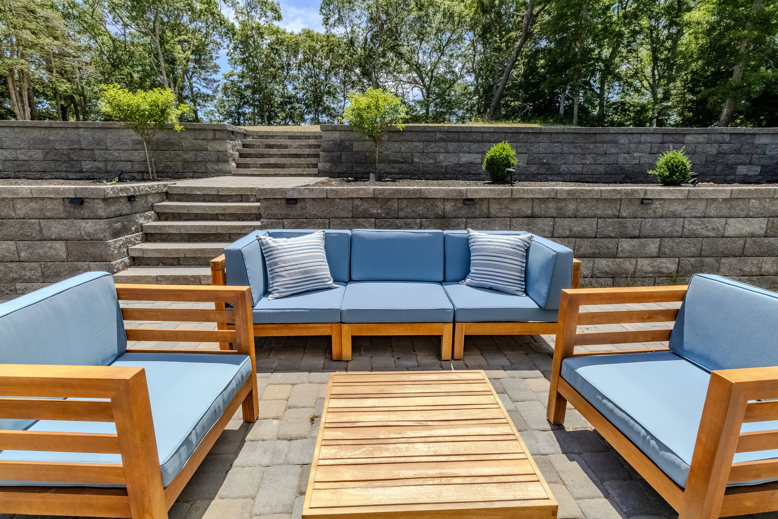 Back patio and grill