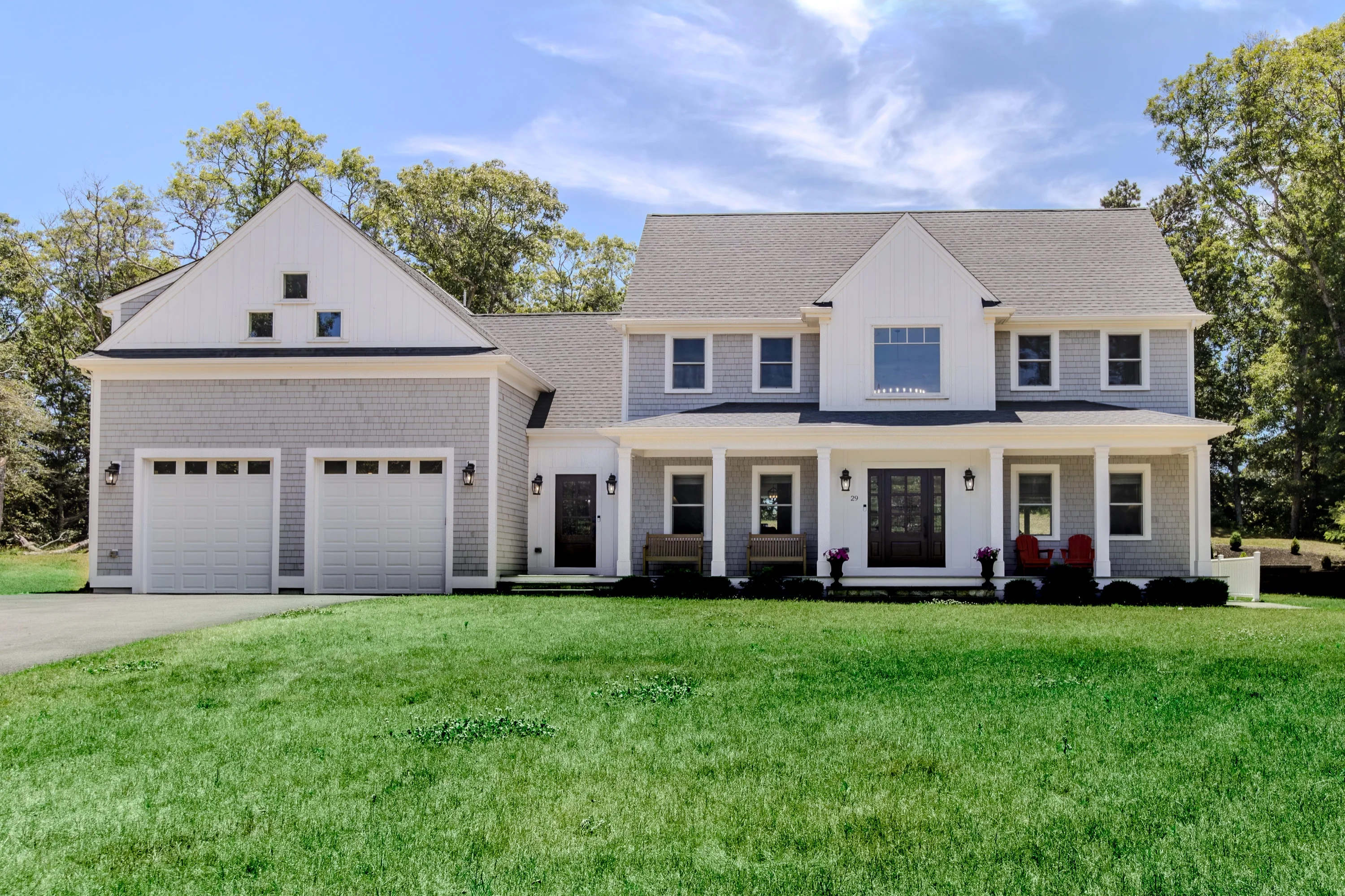 The front of the house