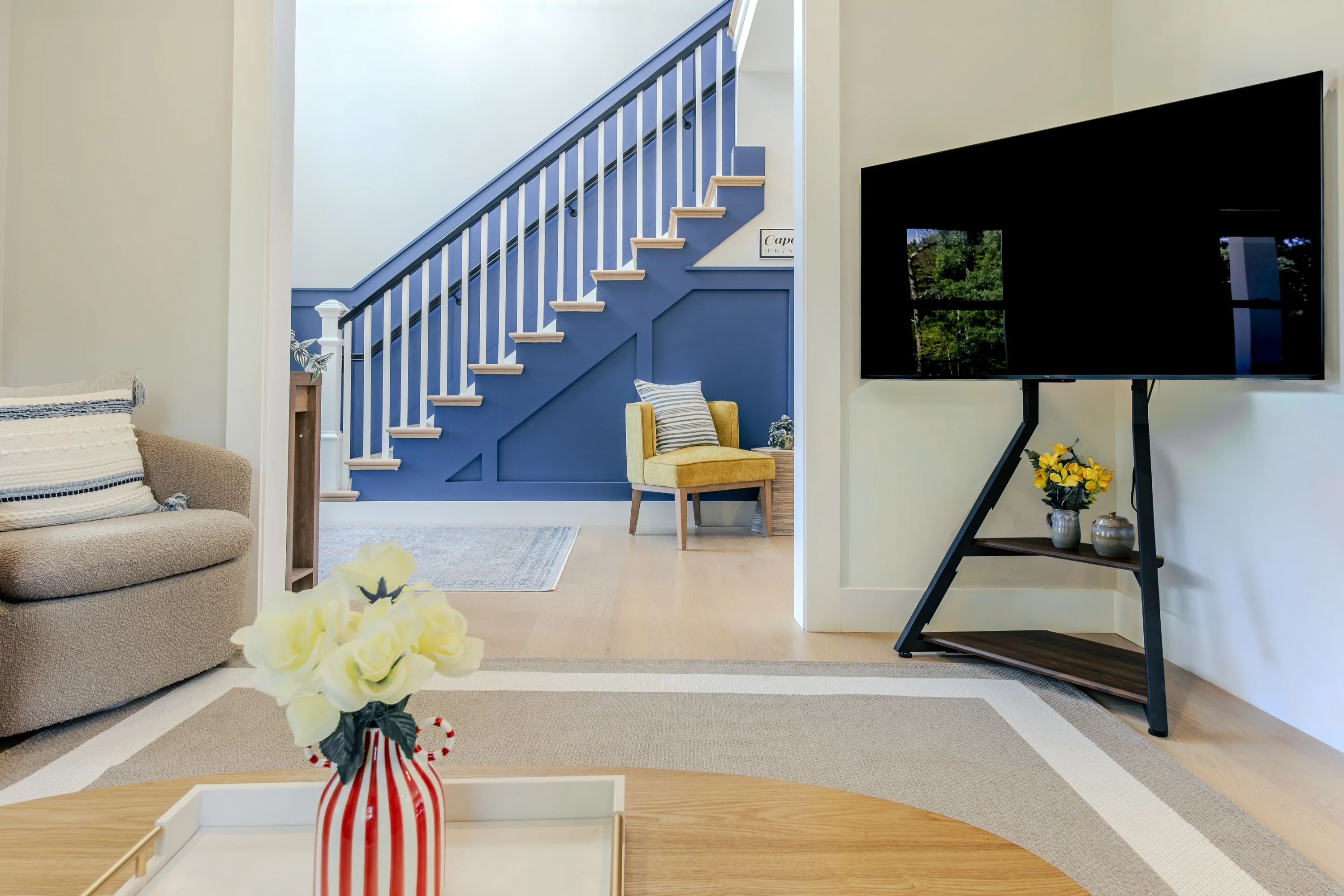Living room media corner