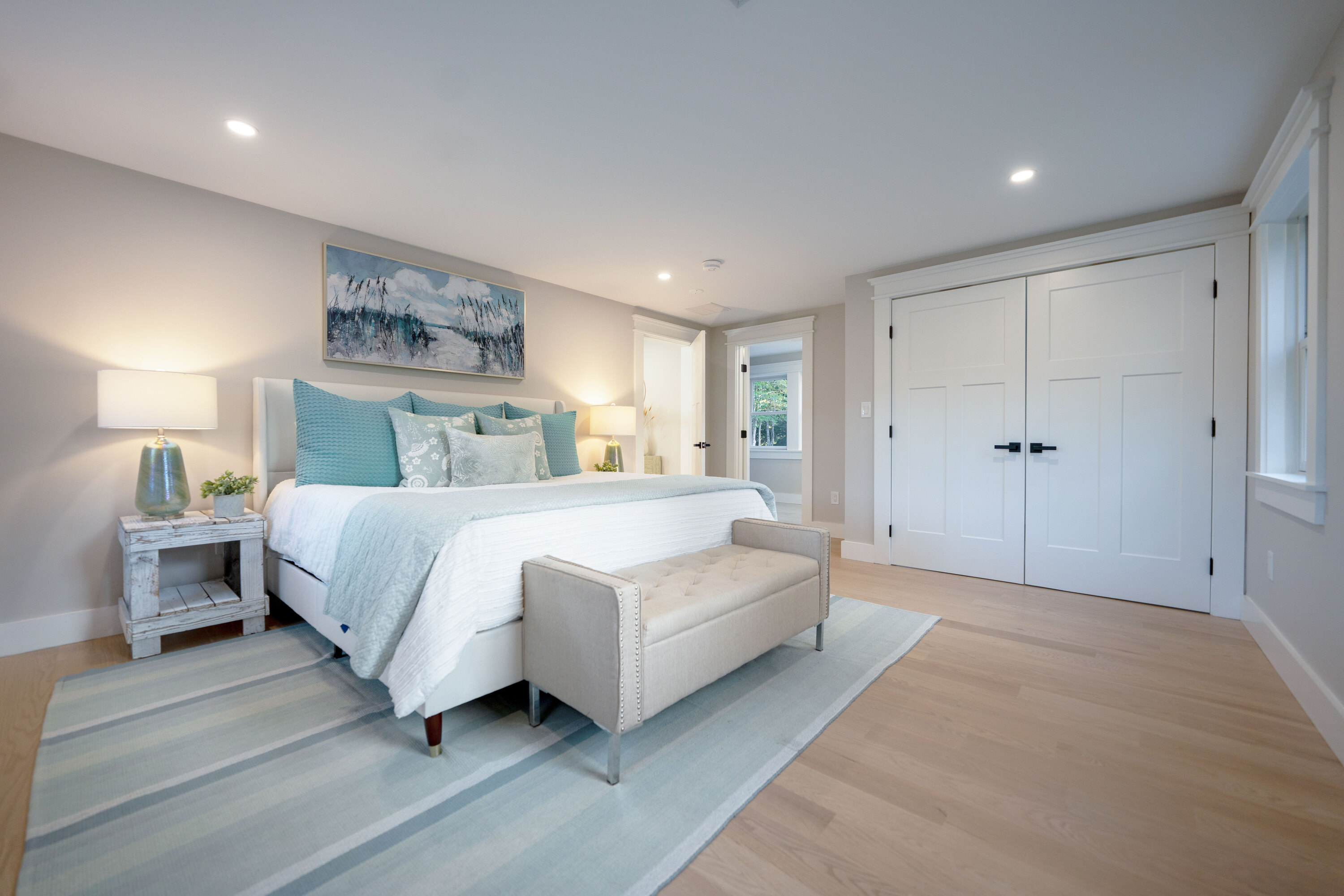 Master bedroom with king bed